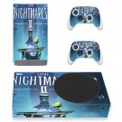 Little Nightmares 2 decal skin sticker for Xbox Series S console with controllers