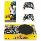 My Hero Academy decal skin sticker for Xbox Series S console with controllers