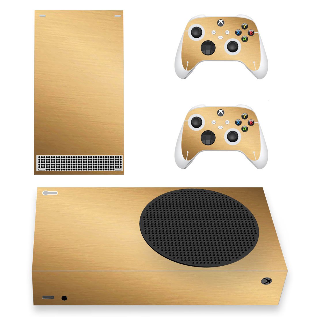Solid Texture decal skin sticker for Xbox Series S console with controllers