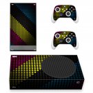 Digital Texture decal skin sticker for Xbox Series S console with controllers