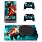Battlefield 2042 decal skin sticker for Xbox Series S console with controllers