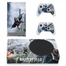 Battlefield 2042 decal skin sticker for Xbox Series S console with controllers