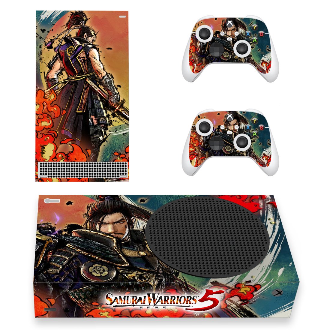 Samurai Warriors 5 decal skin sticker for Xbox Series S console with controllers