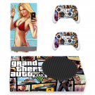 Grand theft Auto 5 decal skin sticker for Xbox Series S console with controllers