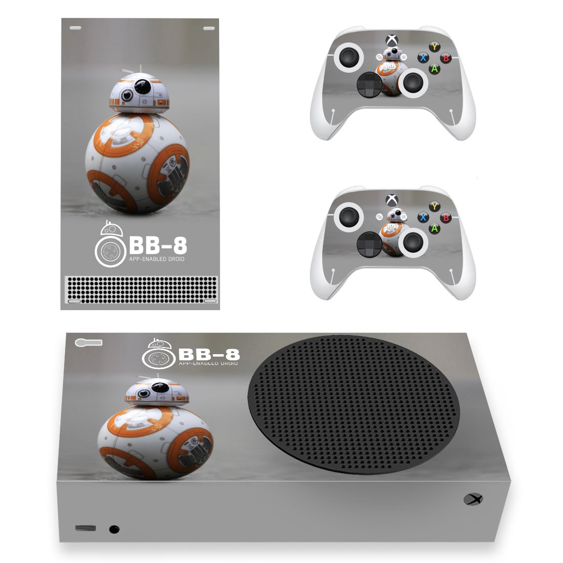 Star Wars BB8 decal skin sticker for Xbox Series S console with controllers