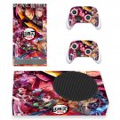 Demon Slayer decal skin sticker for Xbox Series S console with controllers