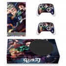 Demon Slayer decal skin sticker for Xbox Series S console with controllers