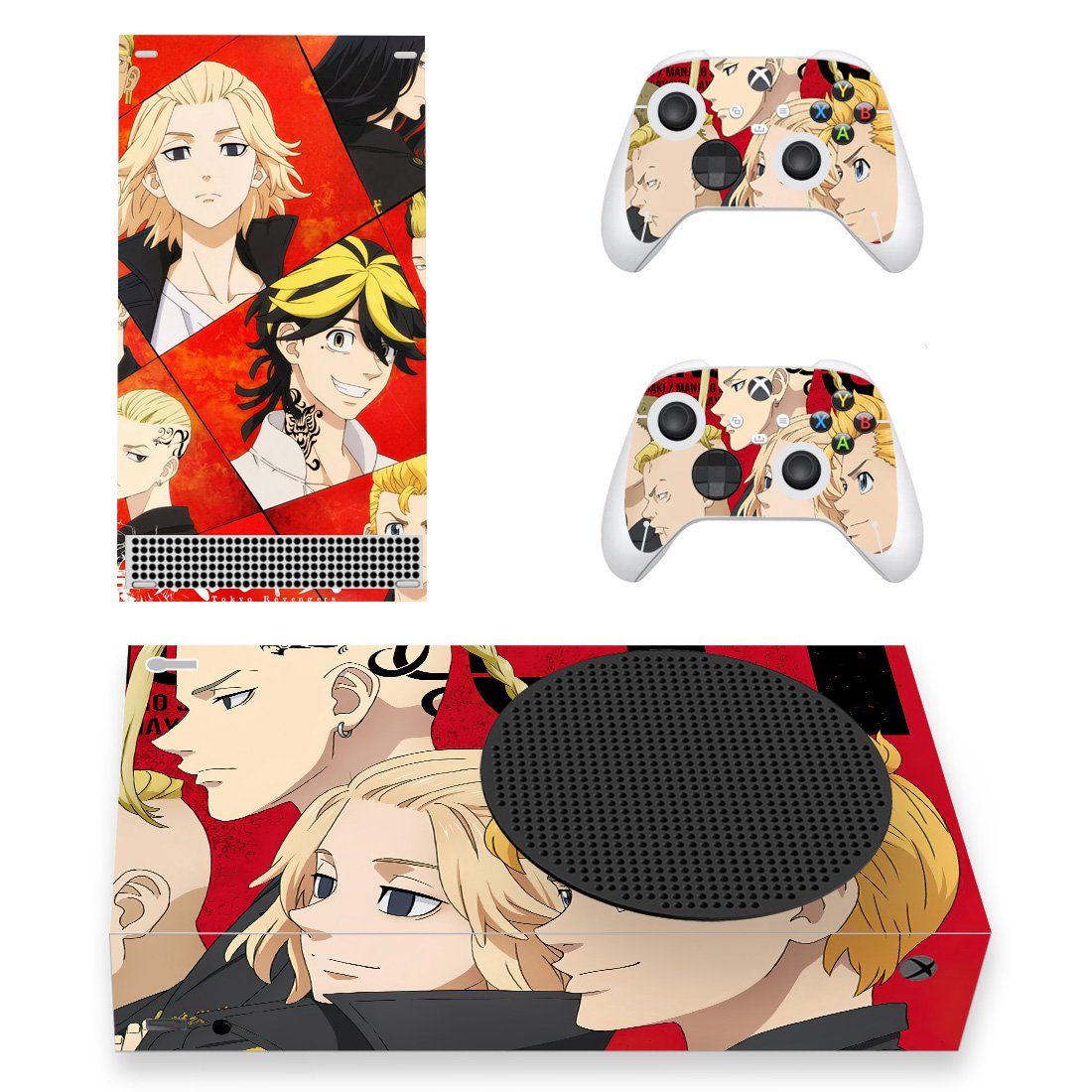 Tokyo Avengers decal skin sticker for Xbox Series S console with controllers