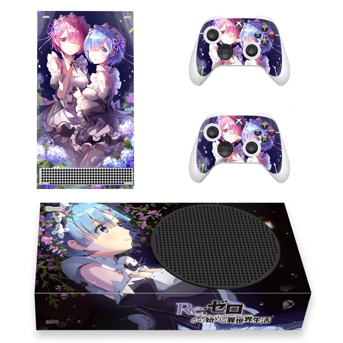 Date A Live decal skin sticker for Xbox Series S console with controllers