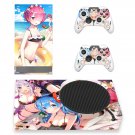 Date A Live decal skin sticker for Xbox Series S console with controllers