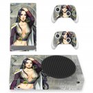 Boa Hancock decal skin sticker for Xbox Series S console with controllers