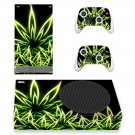 Weed Leaf decal skin sticker for Xbox Series S console with controllers