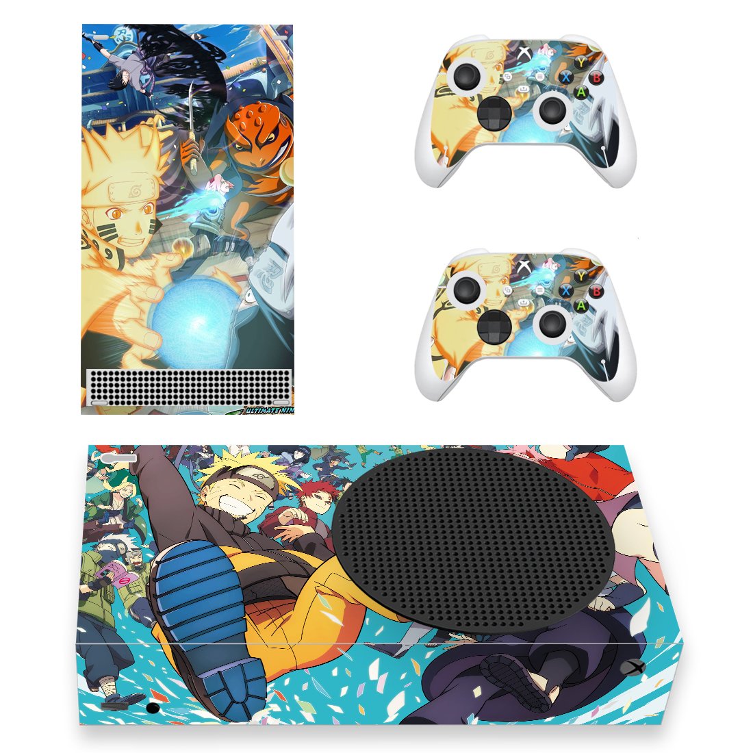 Naruto decal skin sticker for Xbox Series S console with controllers