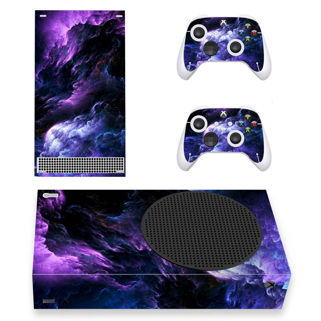 Cloud Texture decal skin sticker for Xbox Series S console with controllers