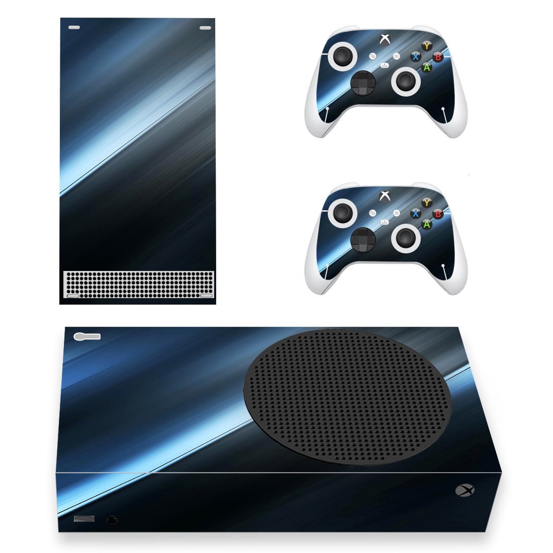 Solid Texture decal skin sticker for Xbox Series S console with controllers