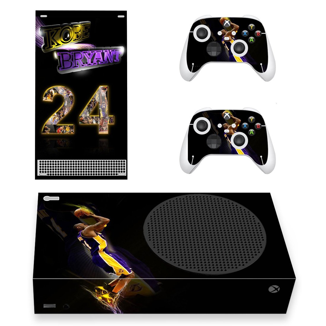 Kobe Bryant decal skin sticker for Xbox Series S console with controllers