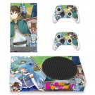 KonoSuba decal skin sticker for Xbox Series S console with controllers