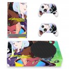 Cyberpunk 2077 decal skin sticker for Xbox Series S console with controllers