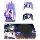Anime decal skin sticker for Xbox Series S console with controllers