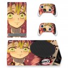 Demon Slayer decal skin sticker for Xbox Series S console with controllers
