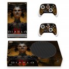 Diablo 4 decal skin sticker for Xbox Series S console with controllers
