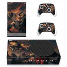 Diablo 4 decal skin sticker for Xbox Series S console with controllers