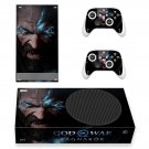 God of  War decal skin sticker for Xbox Series S console with controllers
