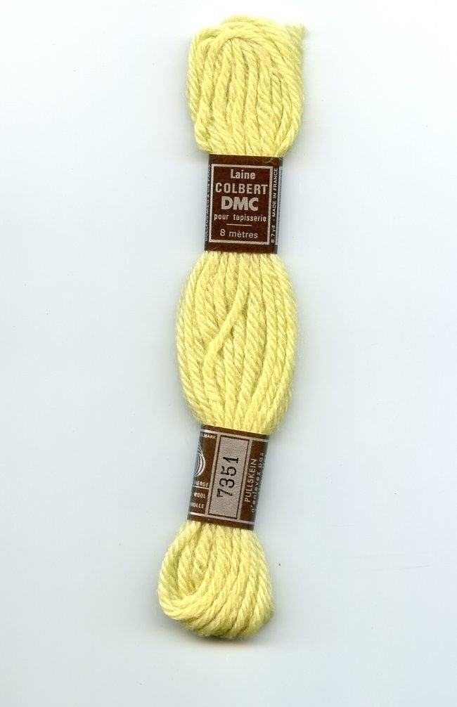 DMC Tapestry Embroidery Wool 8 meter skein 7351 Ultra Very Lt. Olive NEW