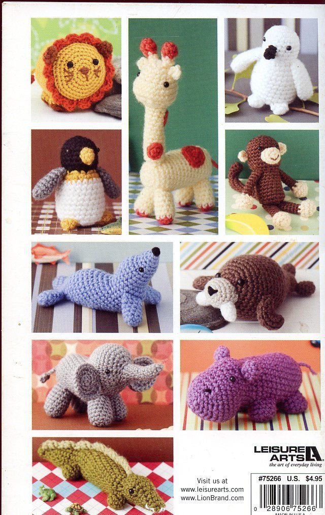 Easy Crochet Critters 10 Amigurumi Designs NEW PATTERN/INSTRUCTIONS Booklet