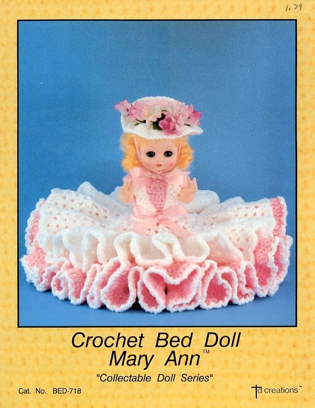 Crochet Bed Doll Mary Ann Td Creations Pattern/Instructions Leaflet