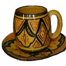 Pottery Ceramic mug cup Yellow