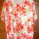 Coral Bay Short-Sleeve Knit Top, 53" Bust ~ 2X, EUC
