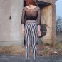 Beautiful Striped Black-White Leggings