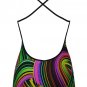 Beautiful Colorful Mini Dress With Uncovered Back