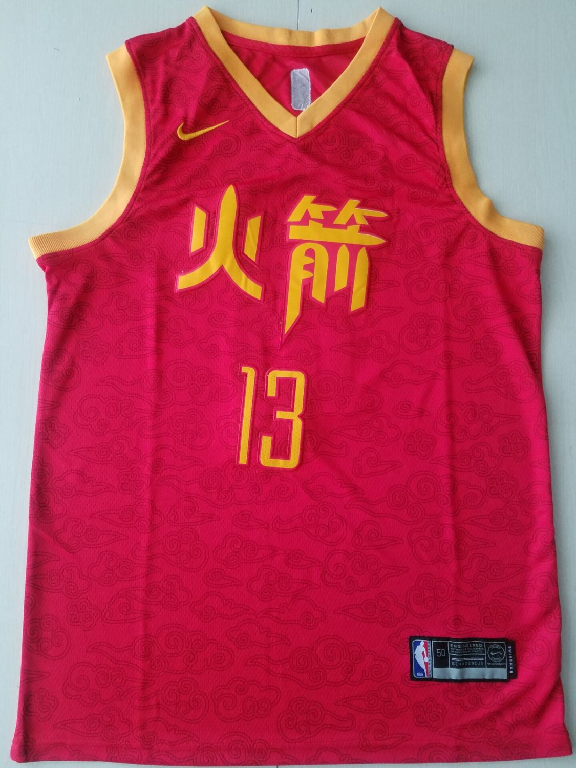 what does the houston rockets chinese jersey say