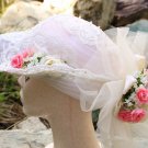 Victorian Trading Wedding Odi'e Hat Design Rose Wide Brim Hat