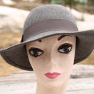 Vintage 40's style Street Smart Betmar Grey Womans Crushable Brimmed Hat Wool M Vintage 40's style Street Smart Betmar Grey Womans Crushable Brimmed Hat Wool M