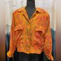 Vintage Ellen Tracy Silk Jacket Top sz 10 M-L