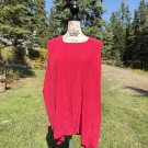 Casual Corner Annex 100% Silk Blouse Hot Pink Tank/Cami Classic Sz 3x Layering