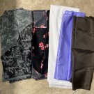 Vtg Bright Floral Flowers Silky Polyester Sewing Black Dress Fabric LOT 10+ yds Vtg Bright Floral Flowers Silky Polyester Sewing Black Dress Fabric LOT 10+ yds