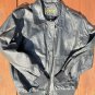 VTG New KING Womens Black Bomber Leather Motorcycle Biker Jacket Size Small