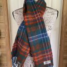 Ancient Tartan Clans Scotland Lambswool Scarf w/Fringe 58x12” EXC Red/+ Ancient Tartan Clans Scotland Lambswool Scarf w/Fringe 58x12” EXC Red/+