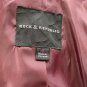 Rock & Republic Sz6 Dark Red Metallic Shiny One Button Blazer Jacket