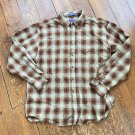 Pendleton Men's Brown Plaid Worsted Wool Button Up Shirt Size XL Sir Pendleton Pendleton Men's Brown Plaid Worsted Wool Button Up Shirt Size XL Sir Pendleton