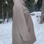 Neiman Marcus Leather Swing Coat Trench Jacket Lamb Tan Brown Sz M