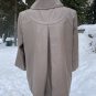 Neiman Marcus Leather Swing Coat Trench Jacket Lamb Tan Brown Sz M