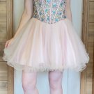 Terani Couture Short Homecoming Prom Dress W/ Beads Sequins Rhinestones Sz 4