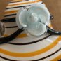 Murano Style Block Crystal Hat Hand Blown Glass Large Candy Dish Bowl