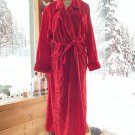 Jaclyn Smith Intimates  Size Small Red Velvet Bathrobe Rare