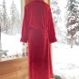Jaclyn Smith Intimates  Size Small Red Velvet Bathrobe Rare